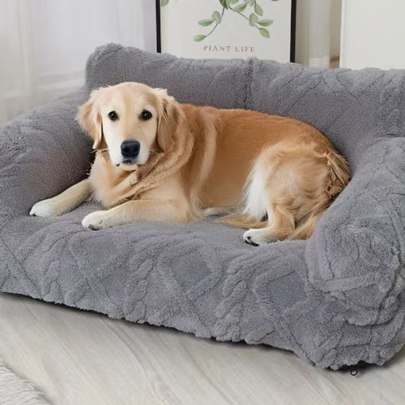 Snug Haven Dog Bed with Elevated Edges – Plush Comfort