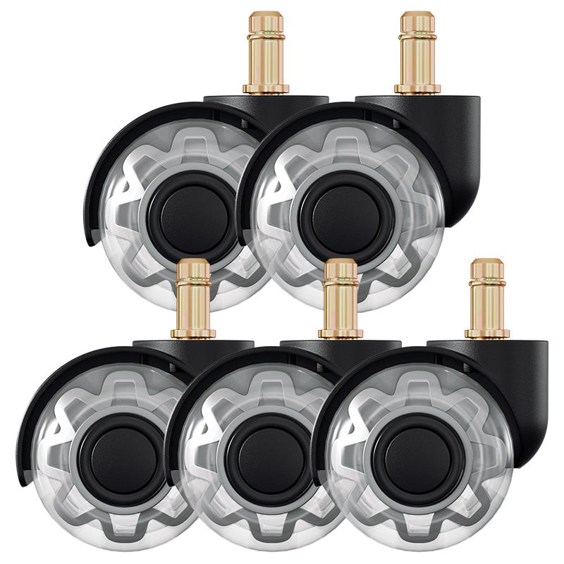 Set of 5 Heavy-Duty Swivel Chair Wheels for Office Chairs