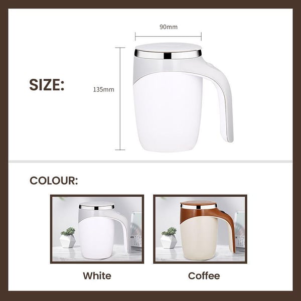 Discount on Set of 2 | Self-Stirring Coffee Mug