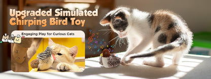 Interactive Bird Simulator Toy for Engaging Cat Playtime