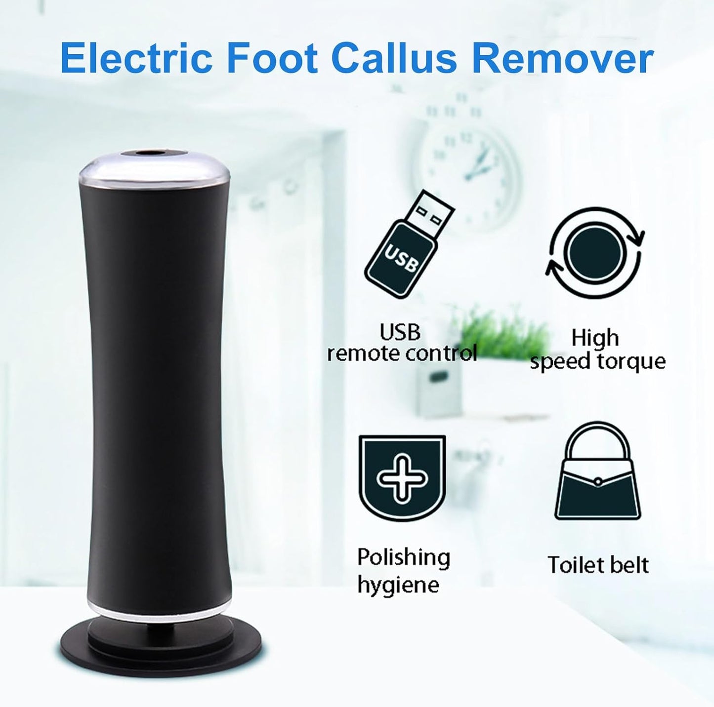 Rechargeable Foot Care Device for Smooth Skin