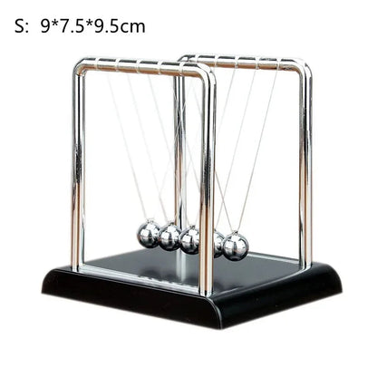 Kinetic Pendulum with Steel and Wooden Balls | Continuous Motion Educational Physics Decor