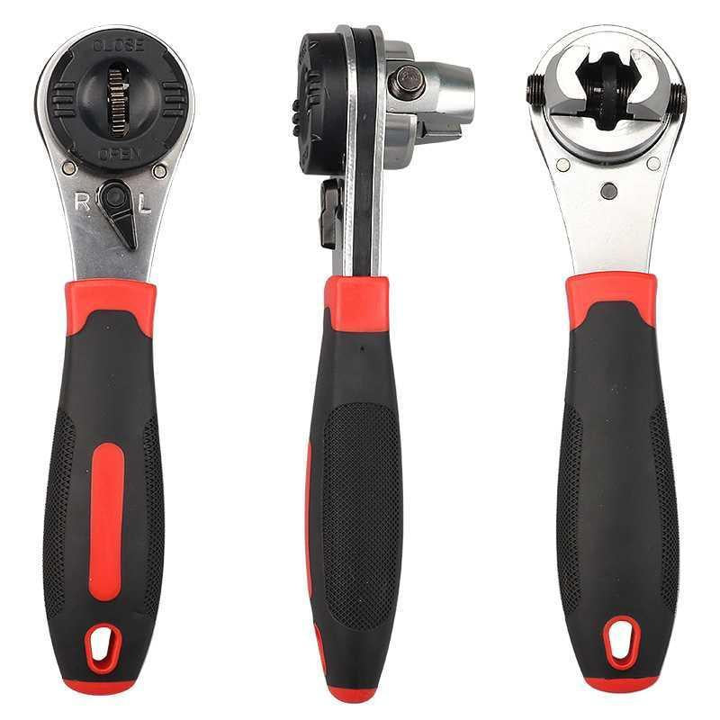Versatile Adjustable Wrench 6–22 mm | 60-Tooth Mechanism for Tight Spaces