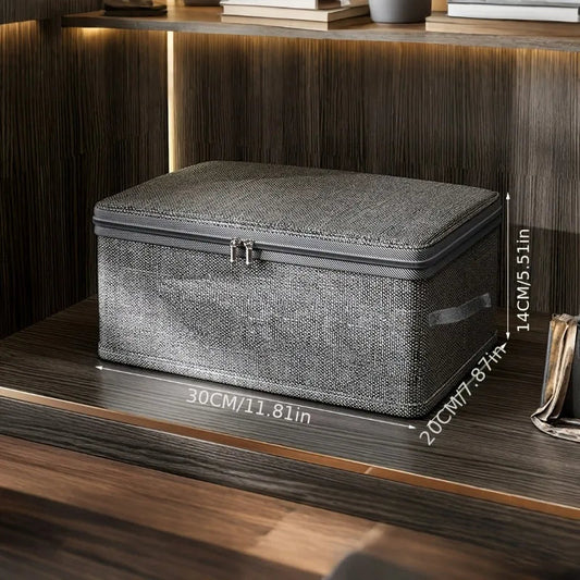 Foldable Storage Bins with Lids | Stackable, Durable Fabric Boxes with Handles