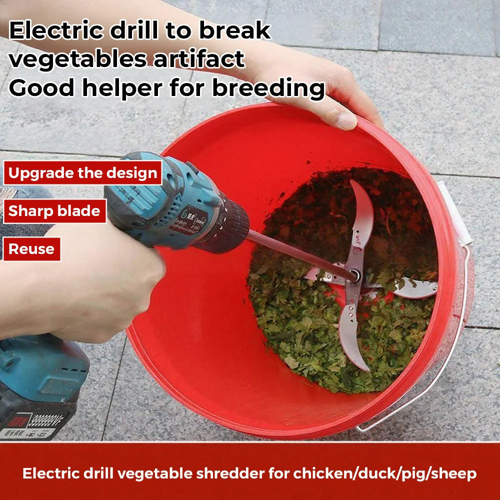 Electric Vegetable and Feed Cutter Knife | 4/6 Blade Chopper | Ideal for Grass, Vegetables, and Poultry Feed