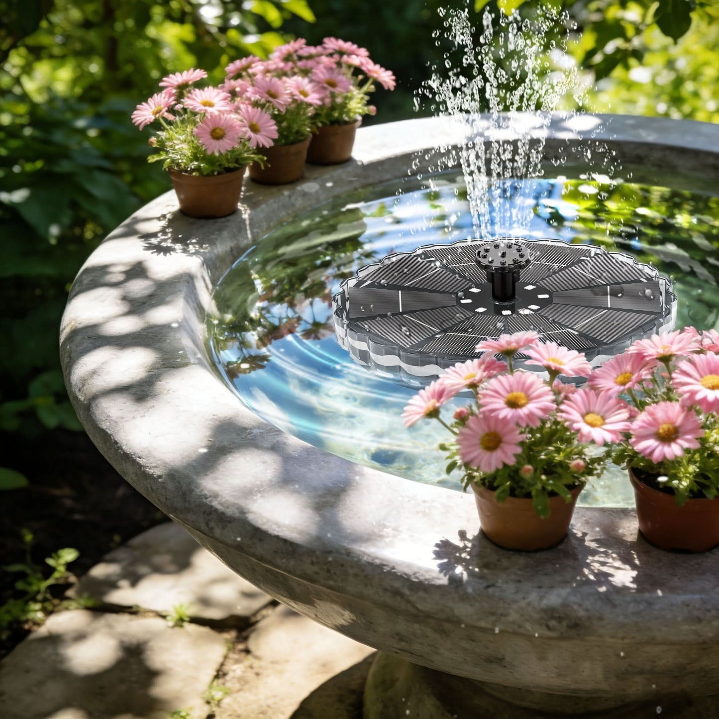 Colorful Solar Powered Fountain Pump