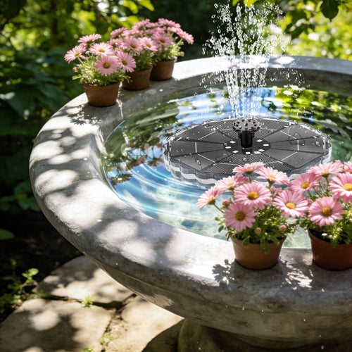 Colorful Solar Powered Fountain Pump