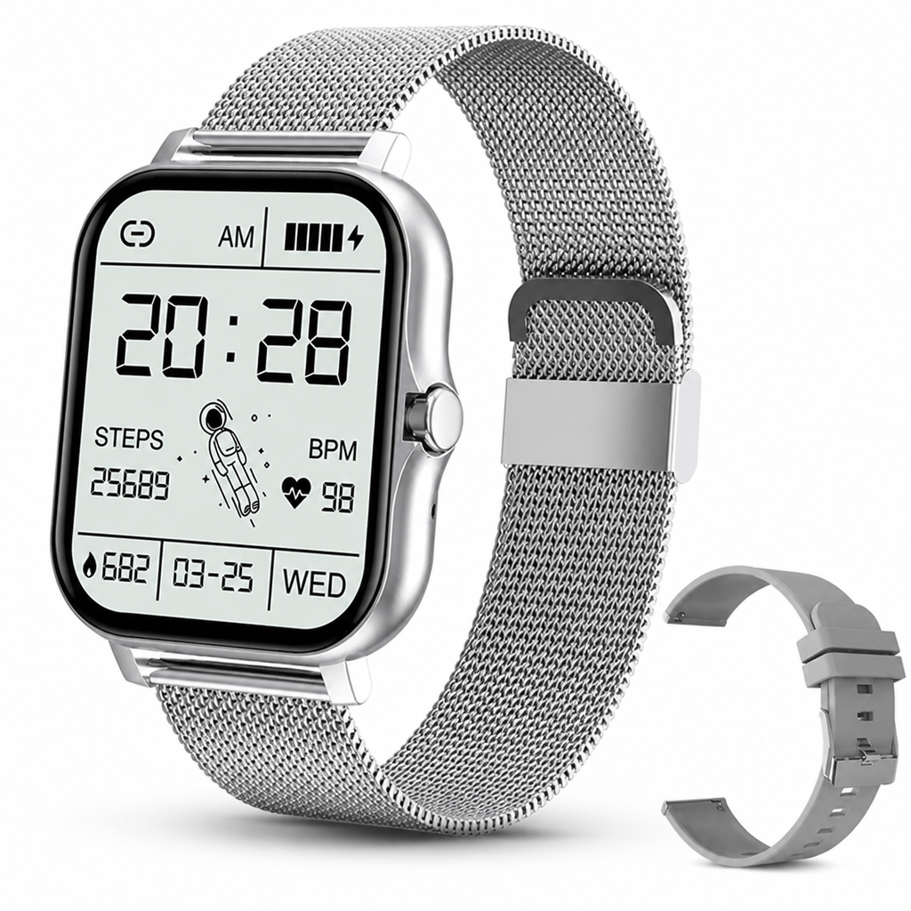 1.83" Smart Touchscreen Watch with Health Monitoring & Call Features