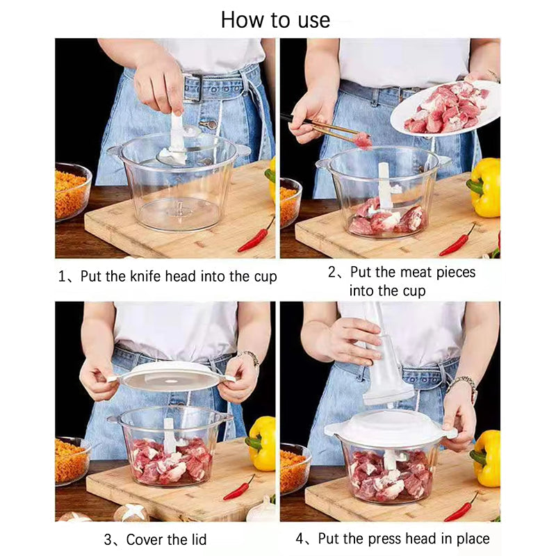 Effortless Meat Chopper for Quick Cutting and Energy Efficiency without Electricity