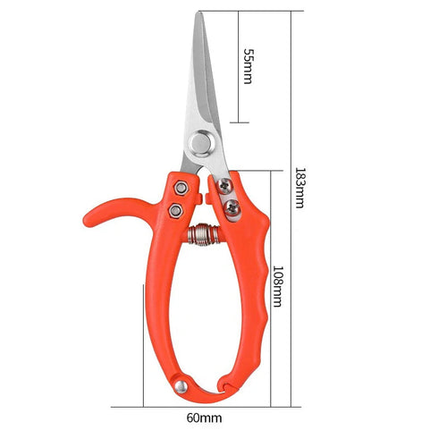 Garden Shears for Branches & Bonsai | Precise Pruner | Non-Slip Grip for Orchard & Garden Care