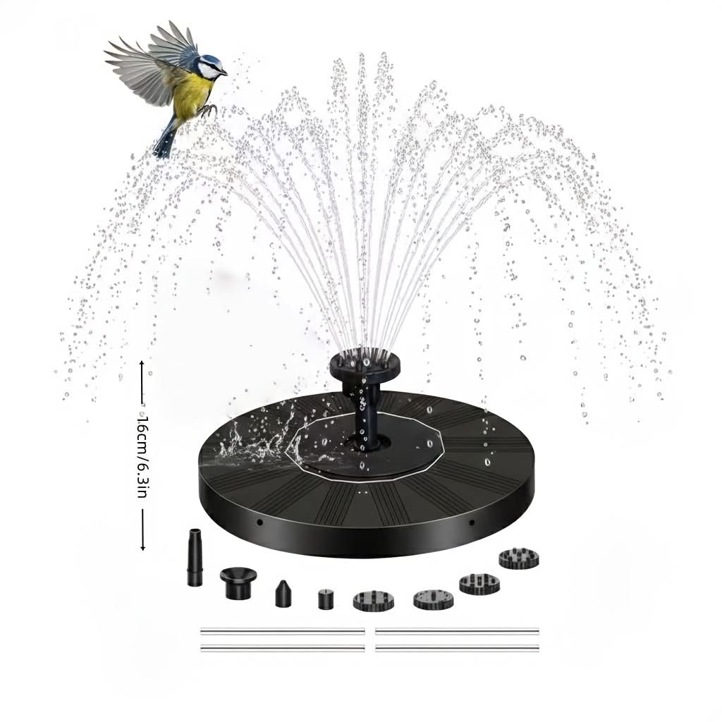Solar-Powered Fountain Pump for Garden Use