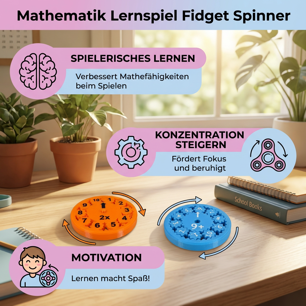 Fidget Spinner Educational Math Game
