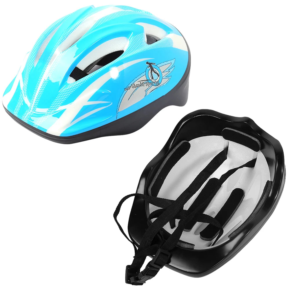 Children's Safety Helmet Set | 7-Piece Protection Gear with Knee, Elbow, and Wrist Pads | Adjustable Fit | Shock Absorbing | Great for Biking and Skating