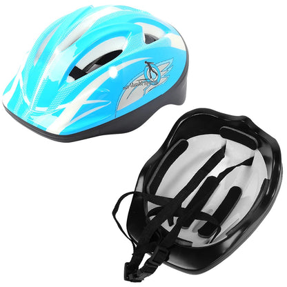 Children's Safety Helmet Set | 7-Piece Protection Gear with Knee, Elbow, and Wrist Pads | Adjustable Fit | Shock Absorbing | Great for Biking and Skating