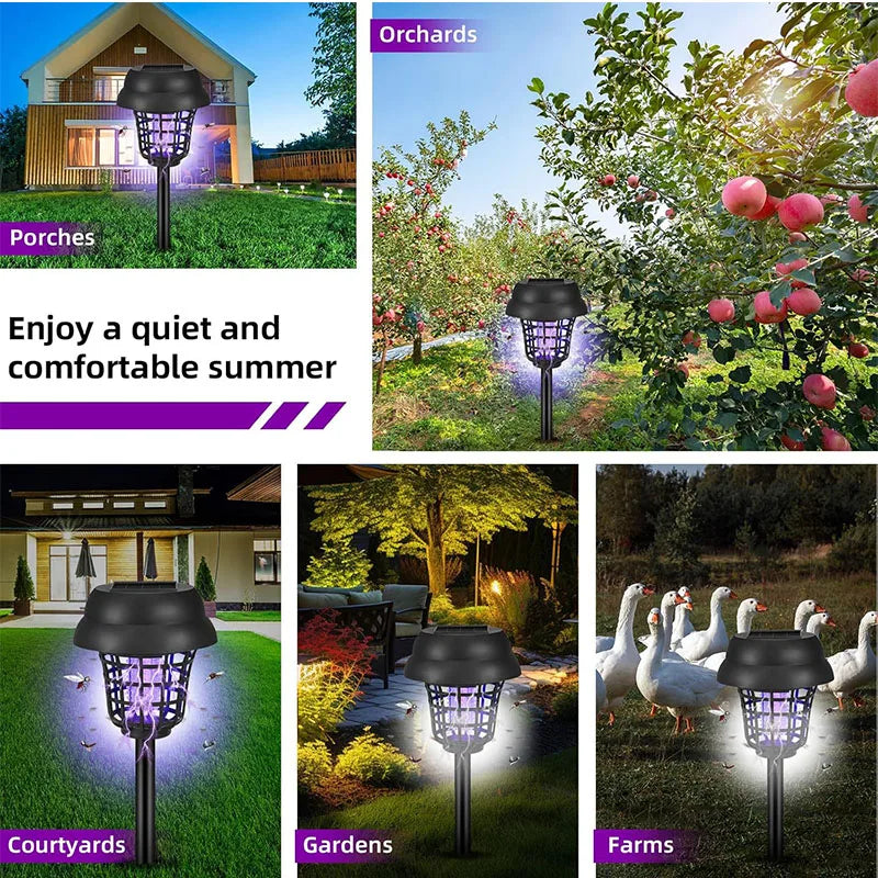 Solar Insect Trap with LED Light | Waterproof IP65 | For Garden & Patio