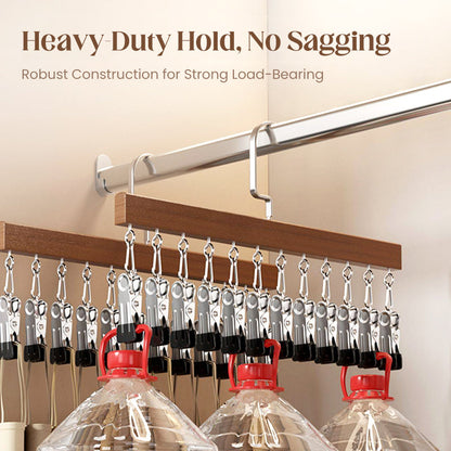 Space-Saving Rotating Clothes Hanger with 8 Hooks and 360° Rotation