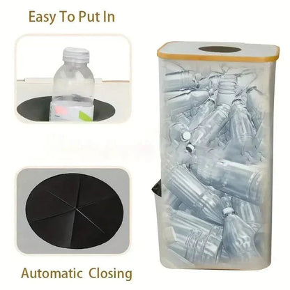 Compact 100-Liter Recycling Organizer | Foldable Waste Separator for Easy Storage