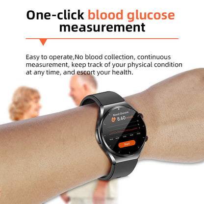 One-Click Blood Sugar | Blood Glucose Blood Pressure EKG | Heart Rate Monitor Health Smartwatch