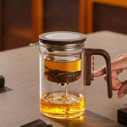 Heat-Resistant Glass Teapot with Built-in Strainer | Perfect for Loose Leaves & Tea Bags