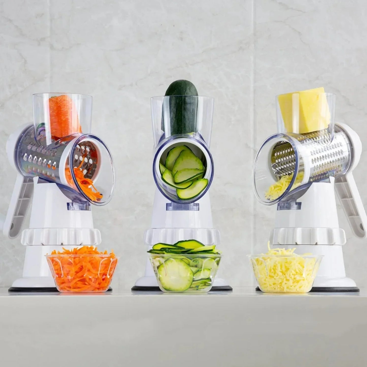 Versatile 3-in-1 Vegetable Preparation Tool for Effortless Cooking