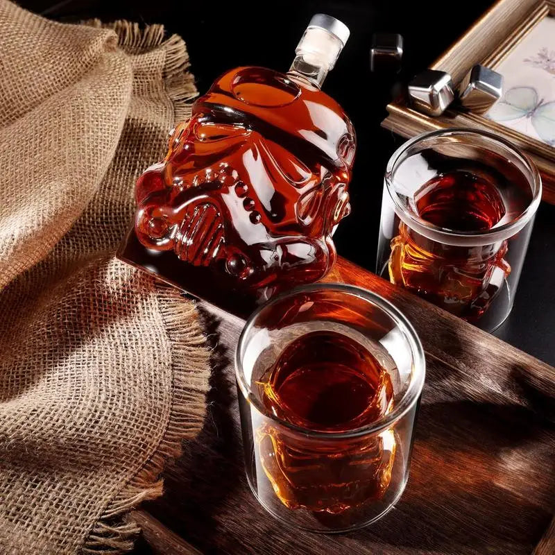 Elegant Whiskey Carafe Set with Two Glasses – Perfect for Entertaining