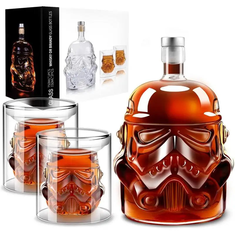 Elegant Whiskey Carafe Set with Two Glasses – Perfect for Entertaining