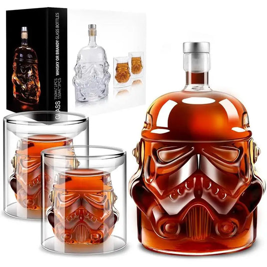Elegant Whiskey Carafe Set with Two Glasses – Perfect for Entertaining