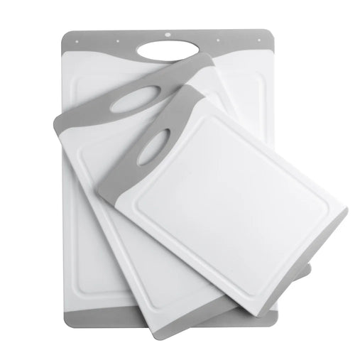 Set of 3 Secure Grip Cutting Boards for Effortless Meal Prep
