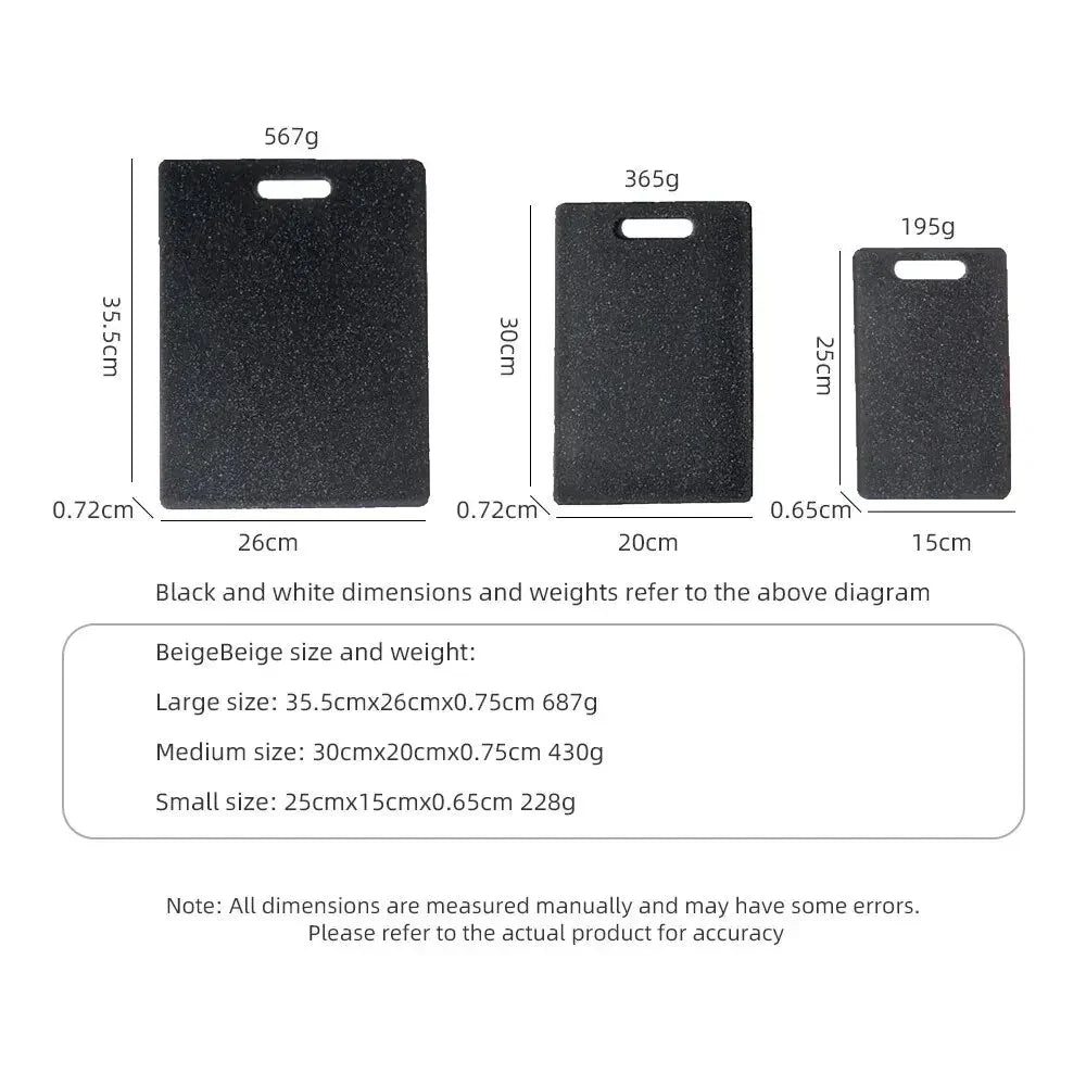 3-Piece Versatile Plastic Cutting Board Collection