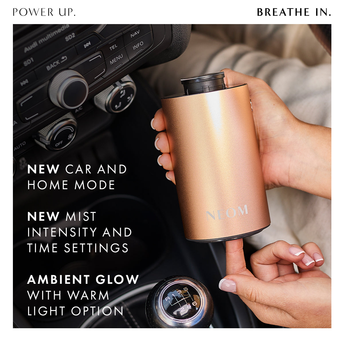 Essential Oil Mist Maker | Cordless Aroma Diffuser with Adjustable Intensity