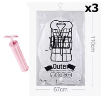 3x L (67*110cm) Bag + Hand Pump