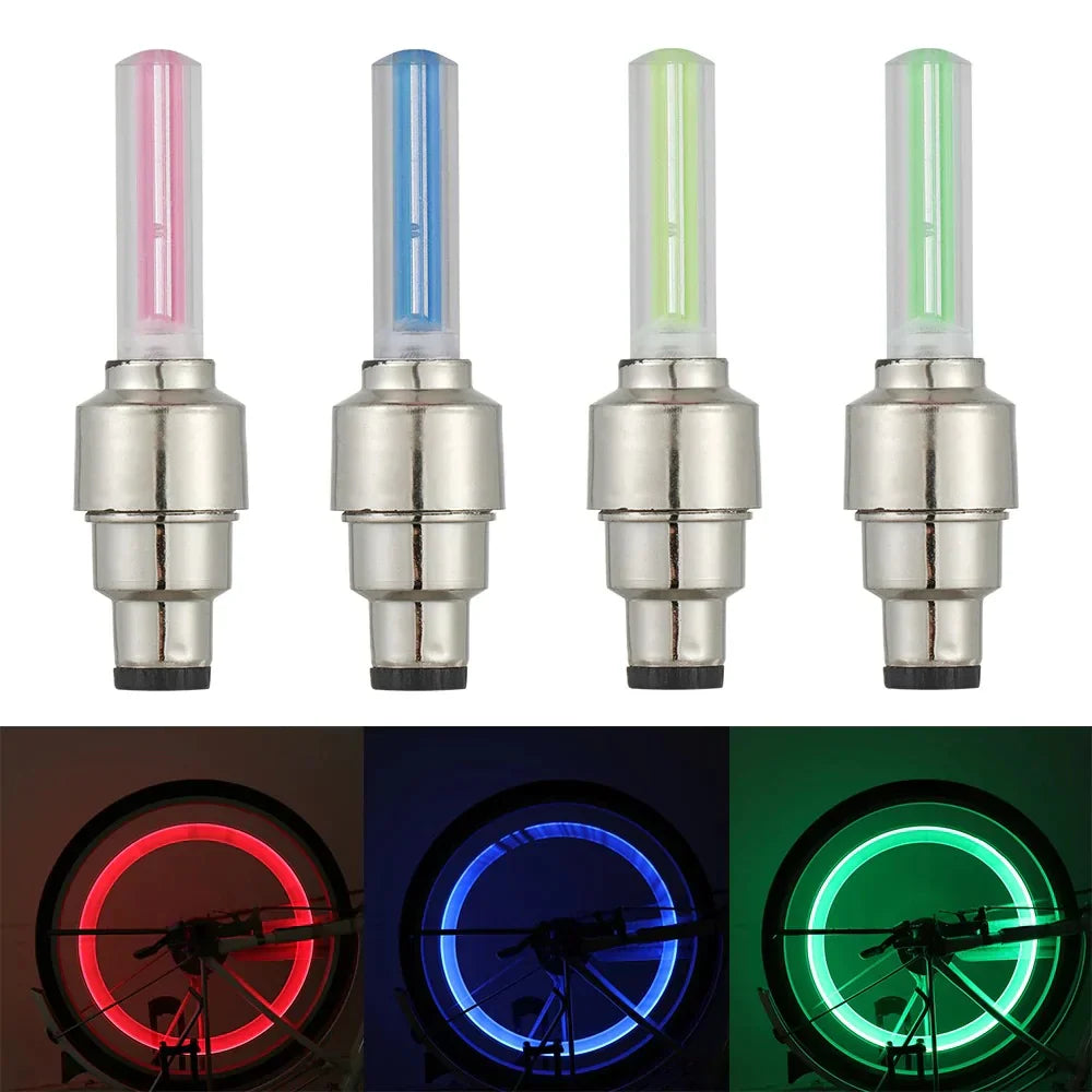Set of 2 LED Wheel Lights for Cars and Bikes