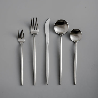 Stainless Steel Cutlery Set – Simple Elegance in Minimalist Style