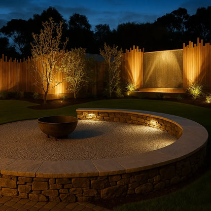 Outdoor LED Garden Spotlight with Adjustable Solar Multi-Color Lighting