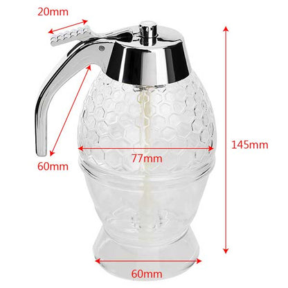 Elegant Acrylic Honey Drizzler for Effortless Serving