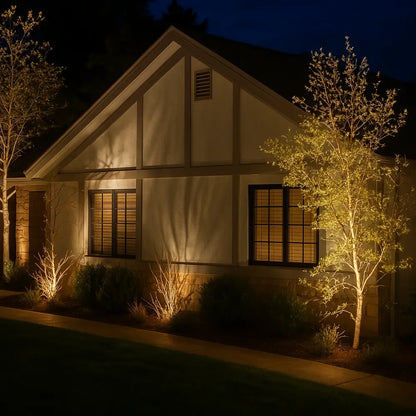Outdoor LED Garden Spotlight with Adjustable Solar Multi-Color Lighting