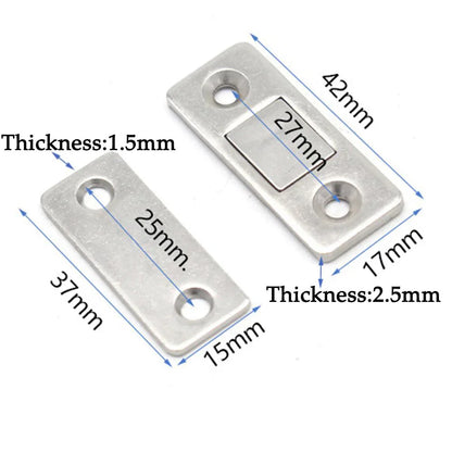 2-Pack Discreet Magnetic Door Closers for Cabinets