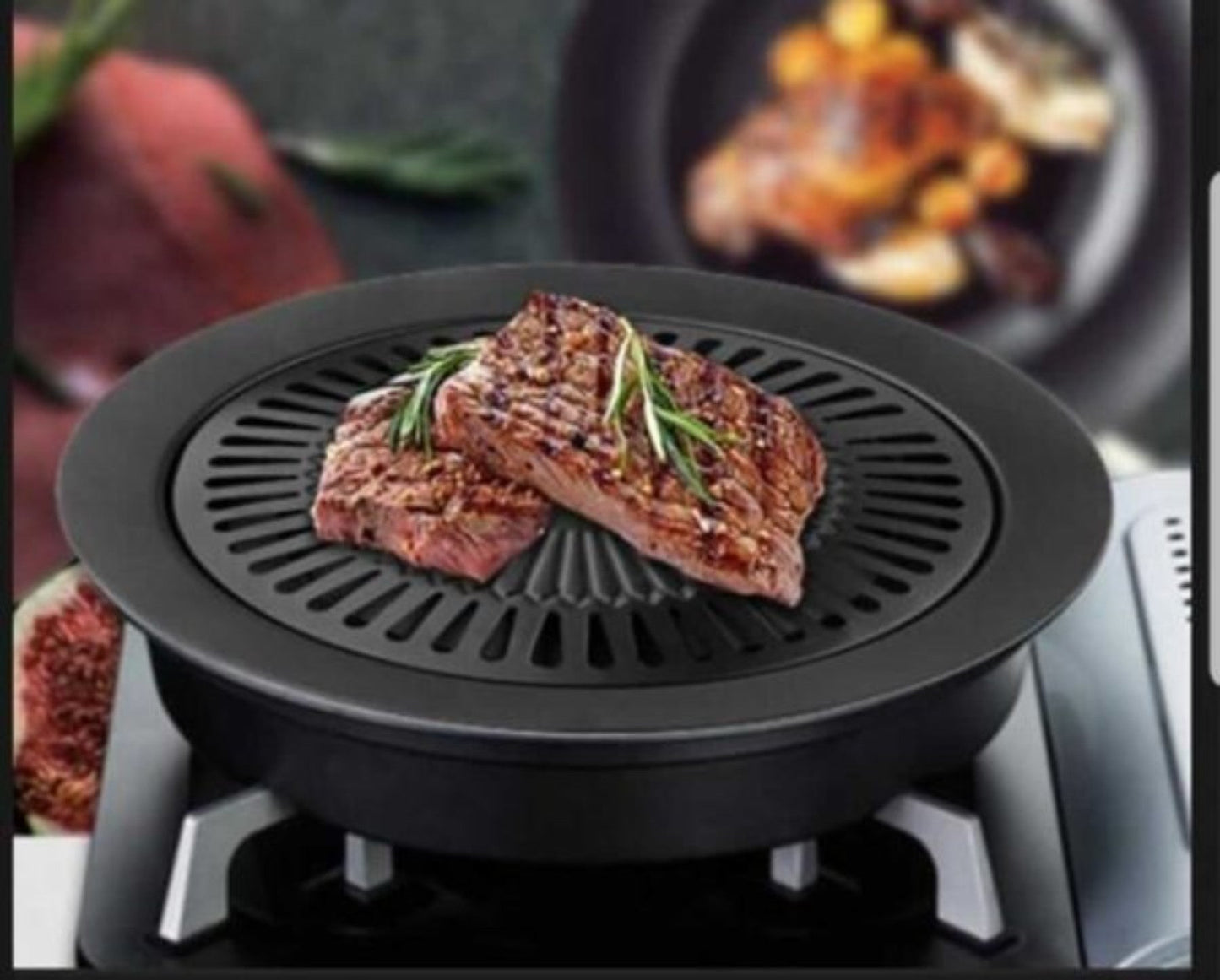 Stove-Top Grill Pan for BBQ Cooking
