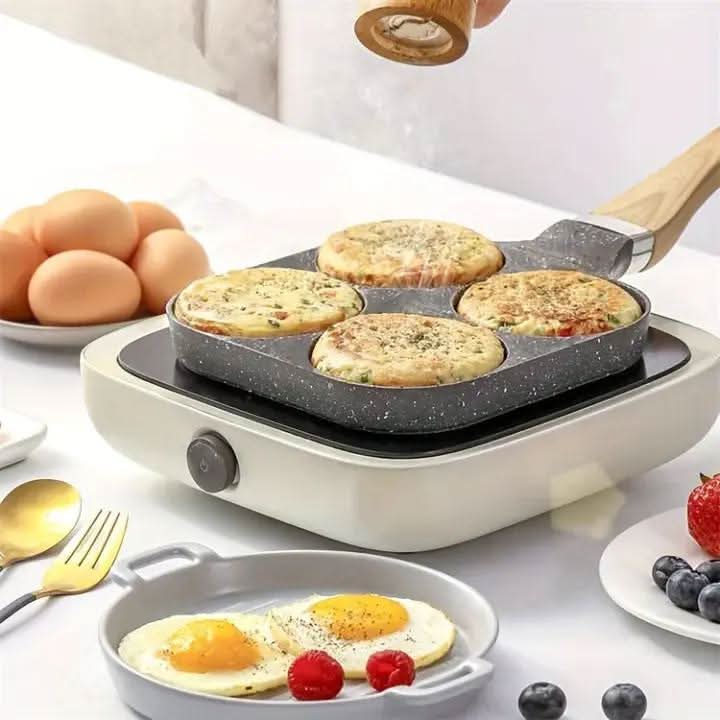 Divided Frying Pan for Easy Daily Cooking