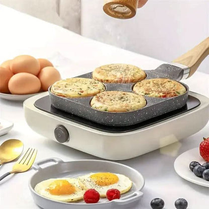 Divided Frying Pan for Easy Daily Cooking