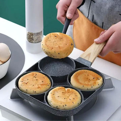 Divided Frying Pan for Easy Daily Cooking