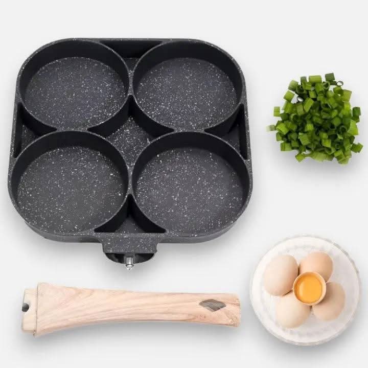 Divided Frying Pan for Easy Daily Cooking