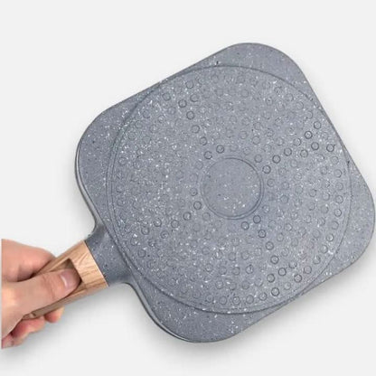 Divided Frying Pan for Easy Daily Cooking