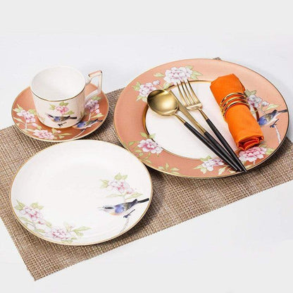 Elegant 4-Piece Fine China Dining Collection