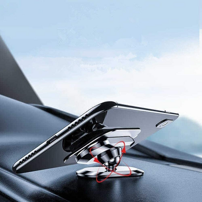 360-Degree Magnetic Car Phone Mount for Secure Navigation