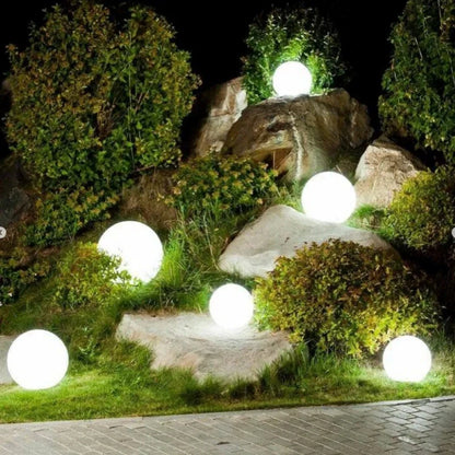 Outdoor Garden and Patio LED Lights with Color-Changing Sphere Design