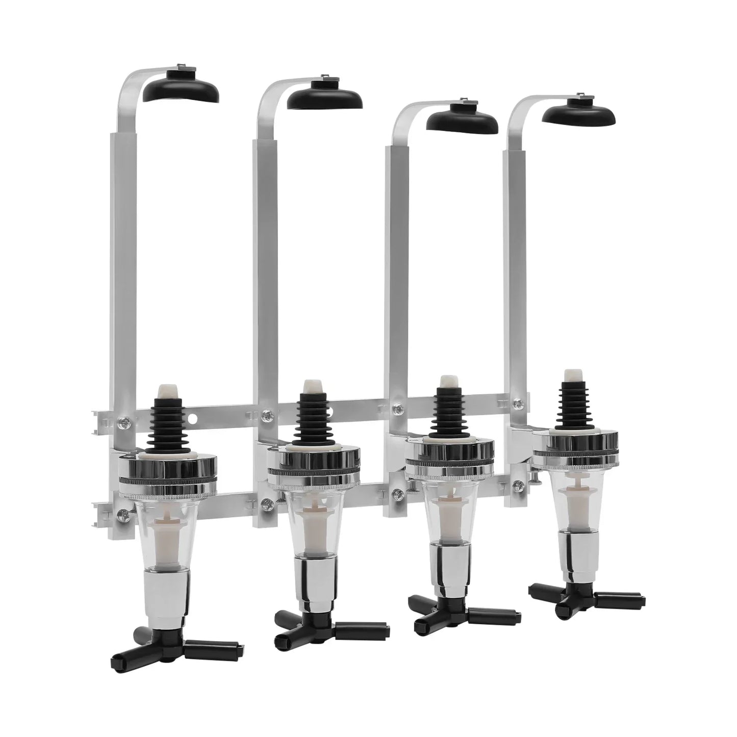Sleek 4-Bottle Wall-Mounted Wine Holder for Modern Spaces