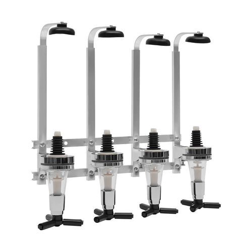 Sleek 4-Bottle Wall-Mounted Wine Holder for Modern Spaces