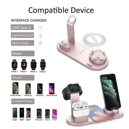 Smart 4-Device Wireless Charging Hub