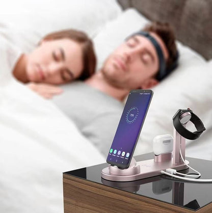 Smart 4-Device Wireless Charging Hub